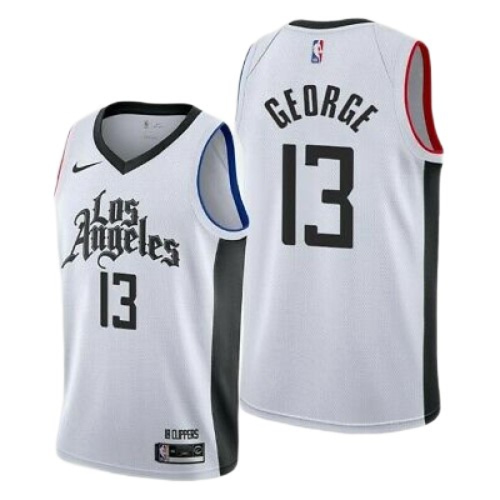 Men's LA Clippers Paul George #13 White 2020/21 Swingman Player Jersey – City Edition-Pro Kit Vault | Brand New 26/27 Sports Jerseys